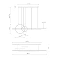 KUZCO LIGHTING INC, CHUTE CALYPSO MULTI PENDANTS, PENDANT LIGHT