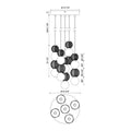 KUZCO LIGHTING INC, ONYX MULTI PENDANTS, PENDANT LIGHT