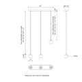 KUZCO LIGHTING INC, EUROPA MULTI PENDANTS, PENDANT LIGHT