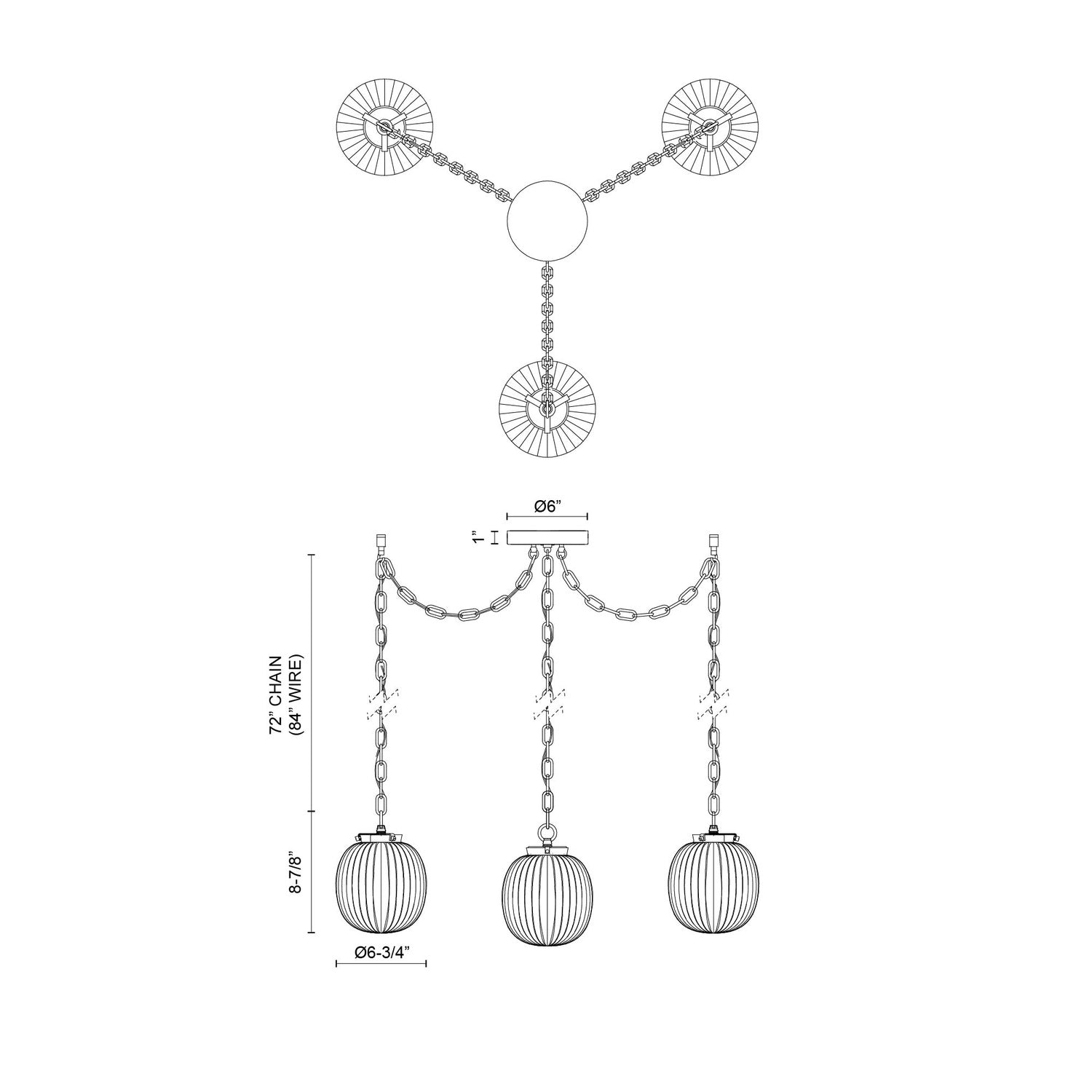 ALORA, CHERISE MULTI PENDANTS, PENDANT LIGHT