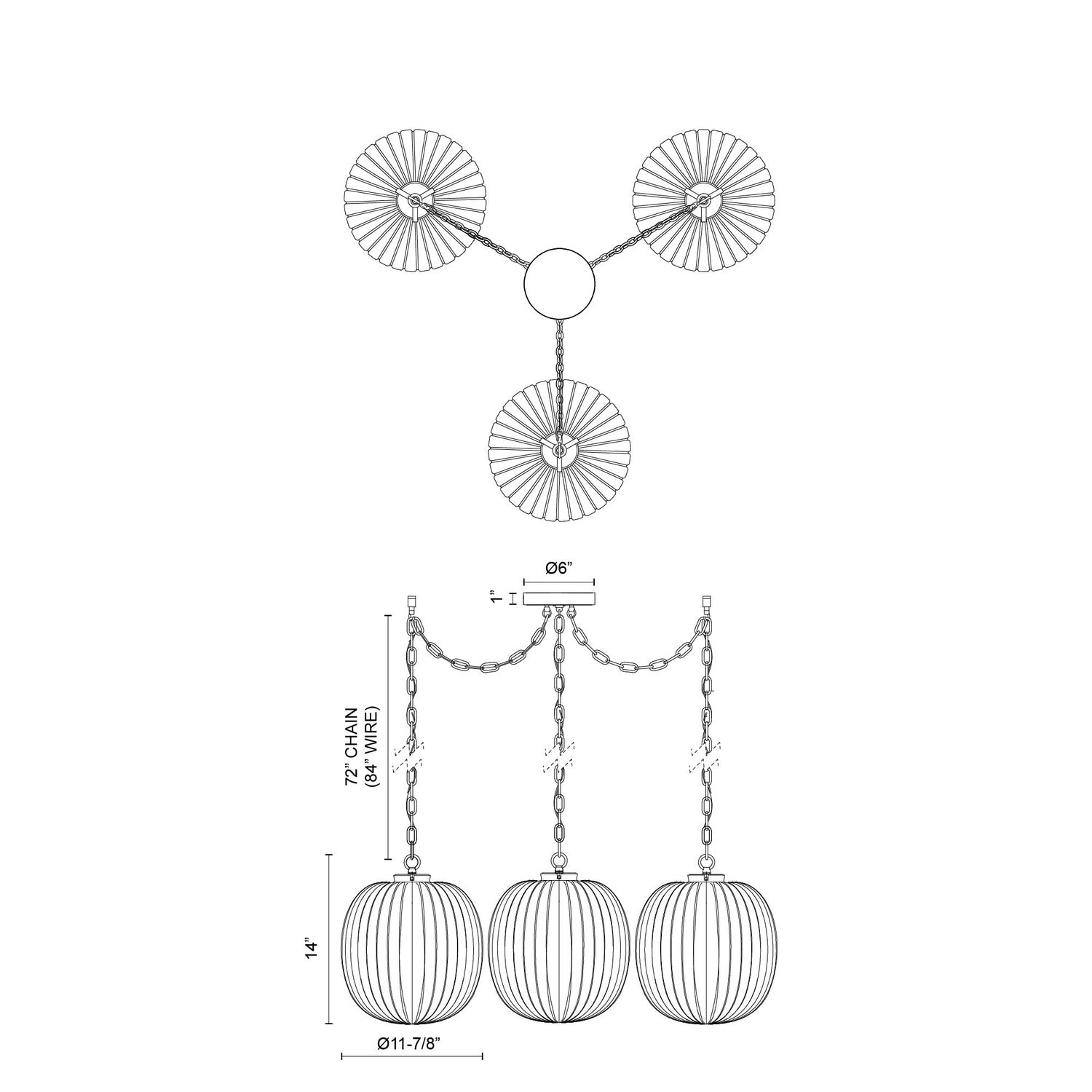 ALORA, CHERISE MULTI PENDANTS, PENDANT LIGHT
