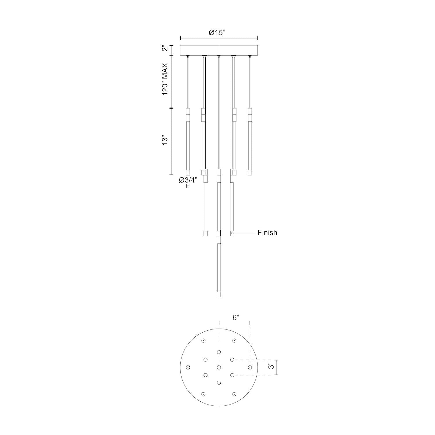 KUZCO LIGHTING INC, MOTIF MULTI PENDANTS, PENDANT LIGHT