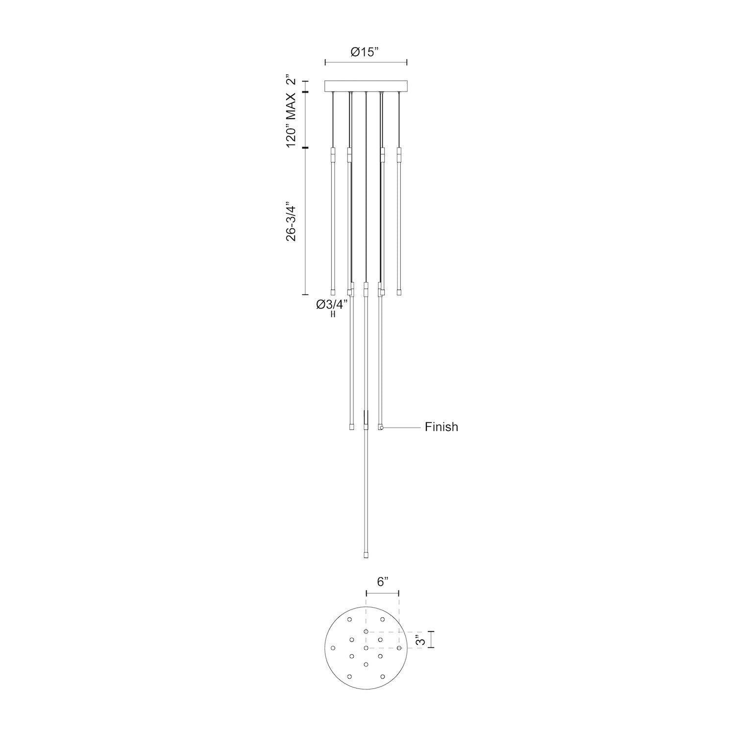 KUZCO LIGHTING INC, MOTIF MULTI PENDANTS, PENDANT LIGHT