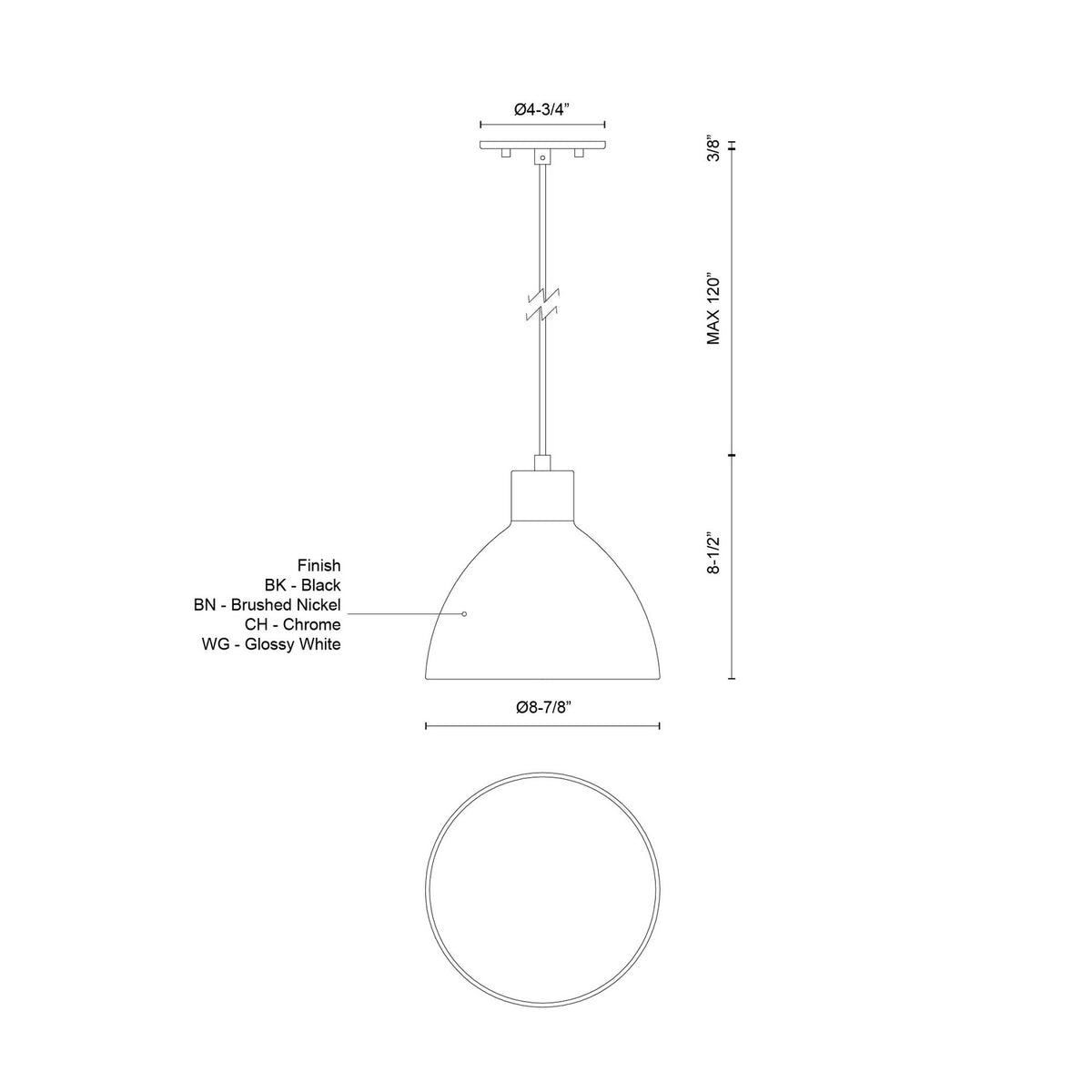 KUZCO LIGHTING INC, CHROMA PENDANTS, PENDANT LIGHT