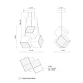 KUZCO LIGHTING INC, TETRA PENDANTS, PENDANT LIGHT