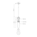 KUZCO LIGHTING INC, LENA PENDANTS, PENDANT LIGHT