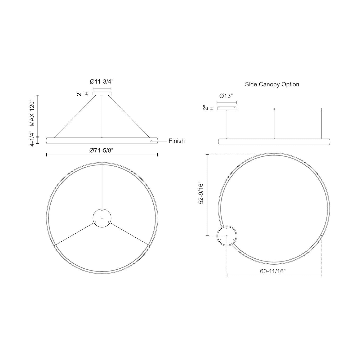 KUZCO LIGHTING INC, HALO PENDANTS, PENDANT LIGHT