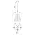 KUZCO LIGHTING INC, DELPHINE PENDANTS, PENDANT LIGHT