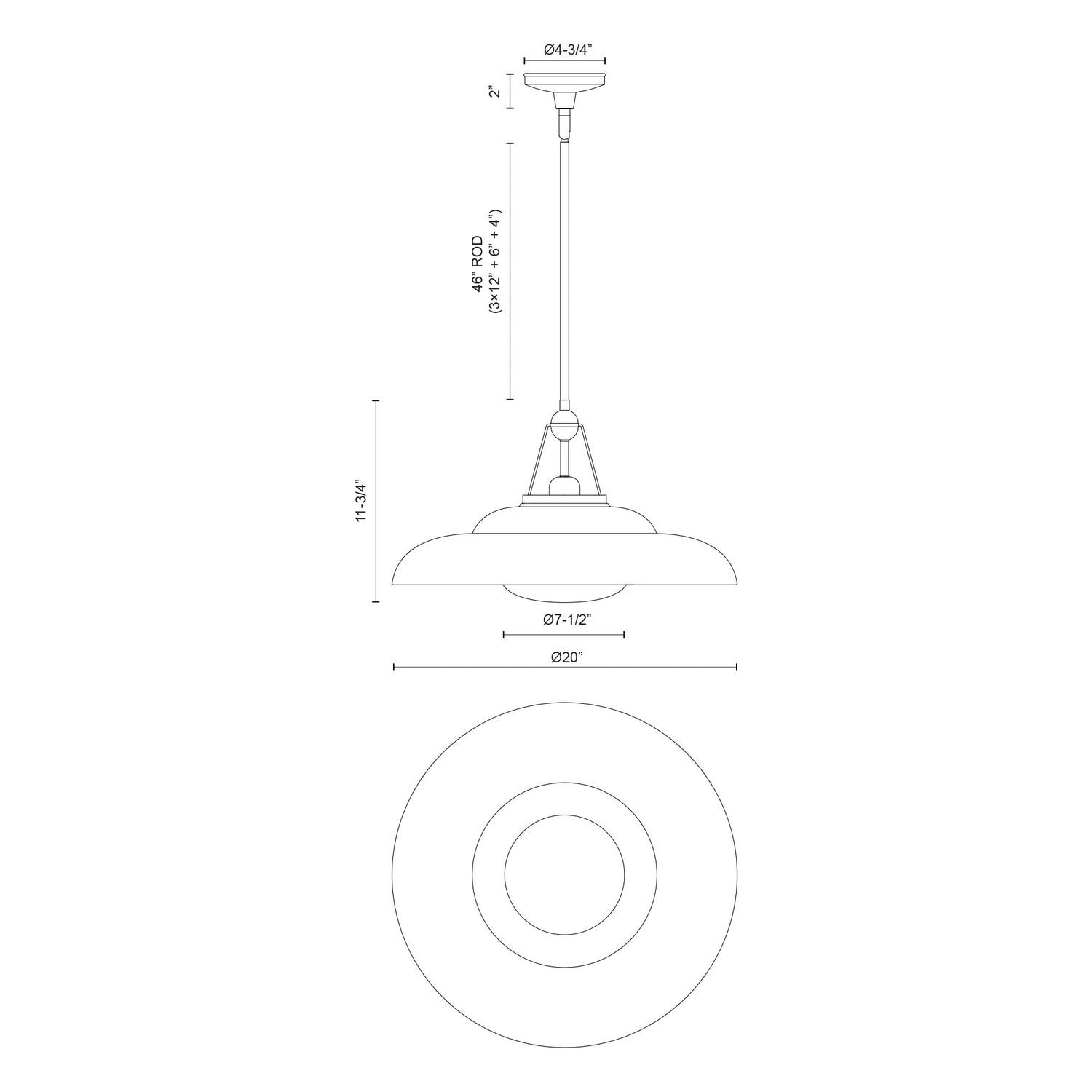 KUZCO LIGHTING INC PD344020PNGO 8a0e3243-7305-47cc-9625-161ba829dbce