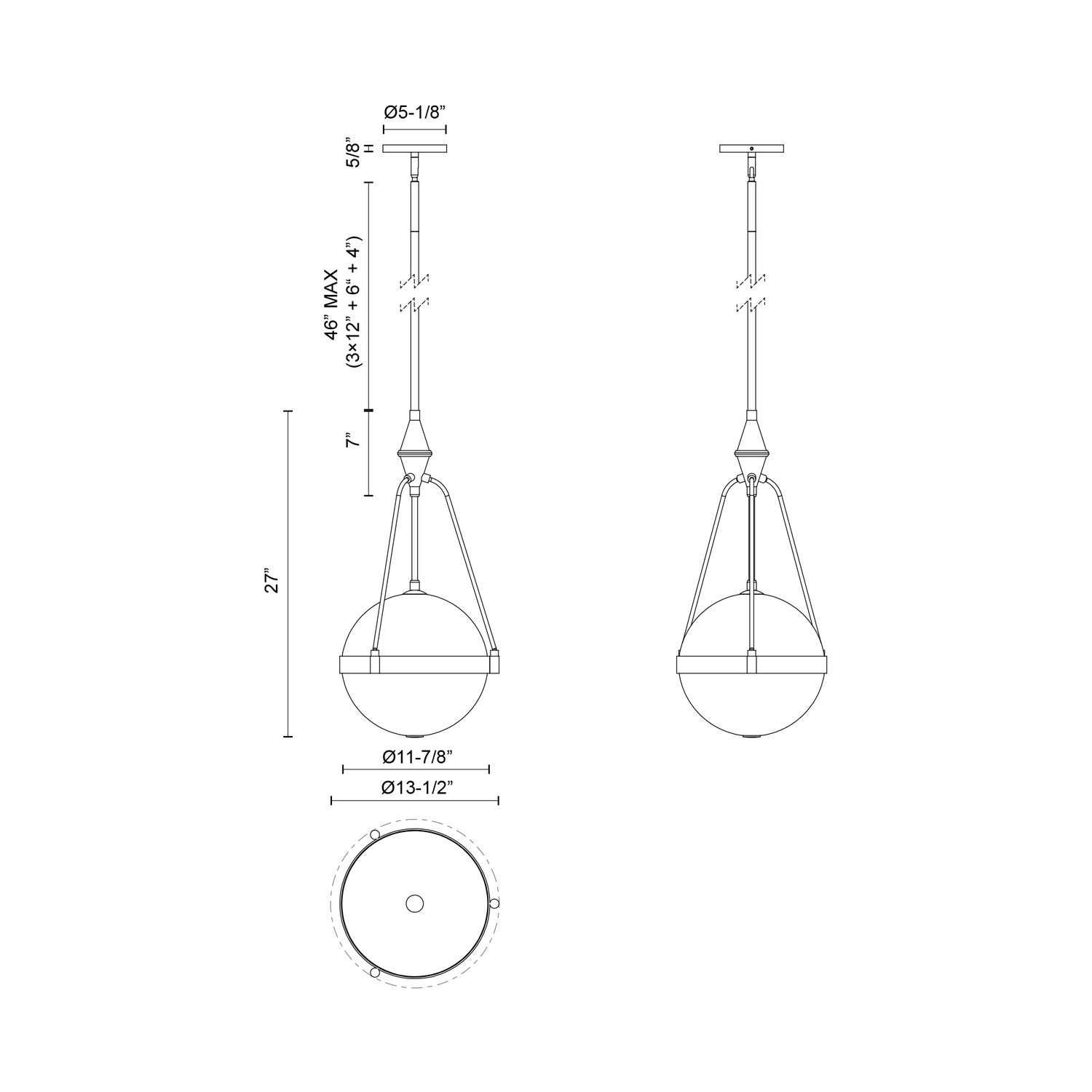 KUZCO LIGHTING INC, HARMONY PENDANTS, PENDANT LIGHT