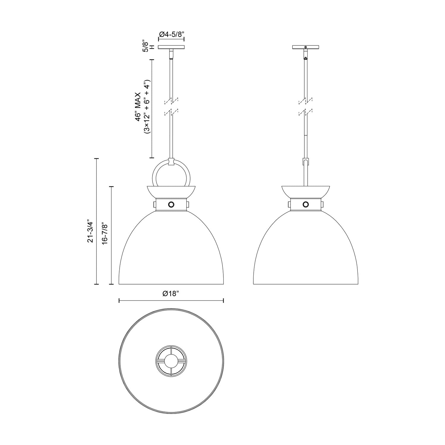 KUZCO LIGHTING INC, WALDO PENDANTS, PENDANT LIGHT