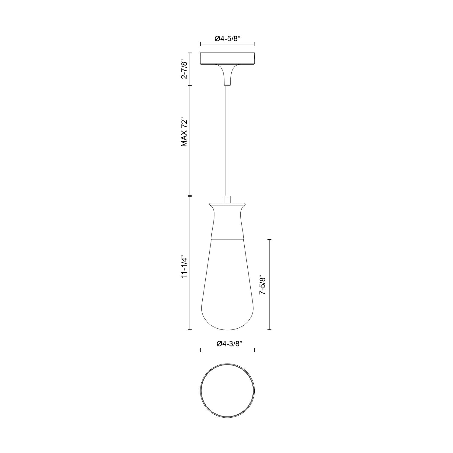 KUZCO LIGHTING INC PD464001CH 7a8ad574-dd74-440f-8b4a-e70d91fc2478