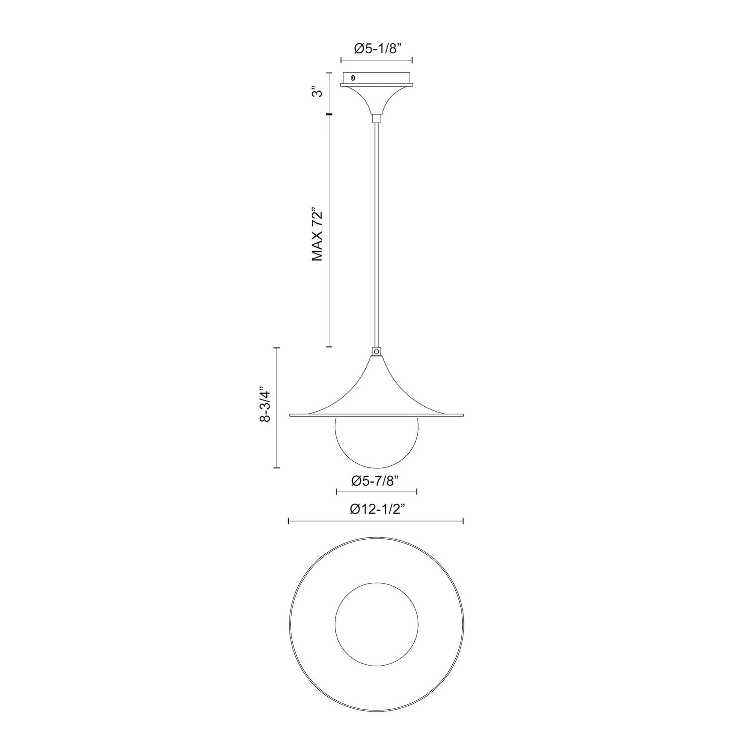 KUZCO LIGHTING INC, FUJI PENDANTS, PENDANT LIGHT