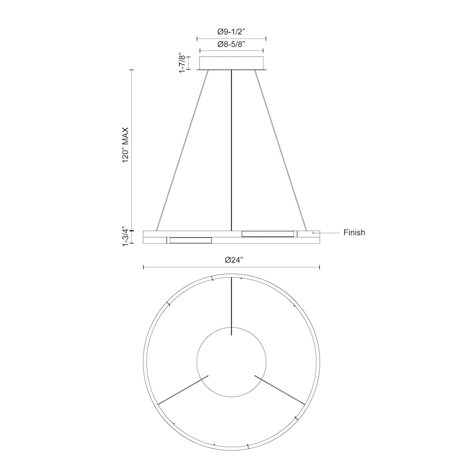 KUZCO LIGHTING INC, ANELLO MINOR PENDANTS, PENDANT LIGHT