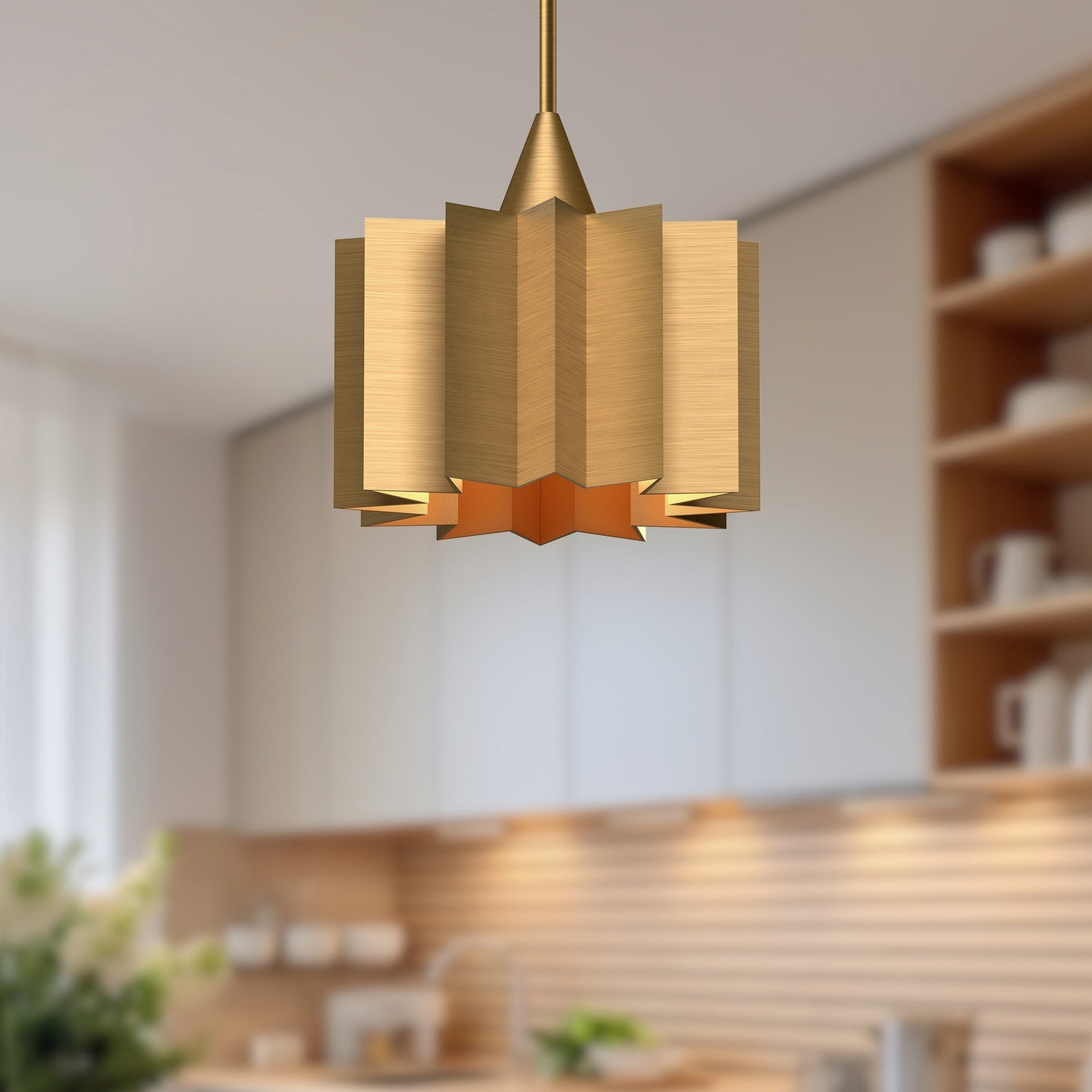 KUZCO LIGHTING INC, PLISSE PENDANTS, PENDANT LIGHT