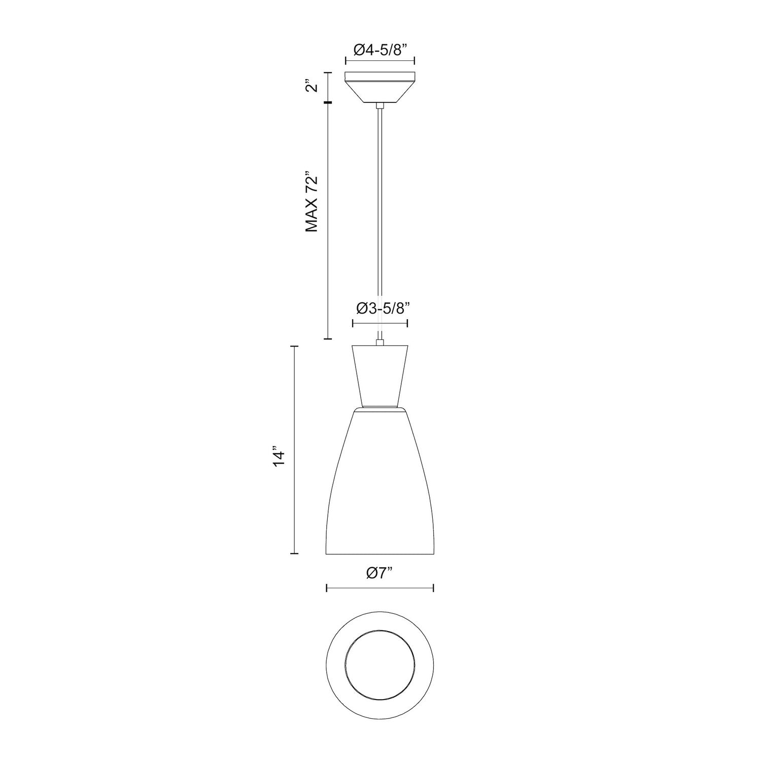 KUZCO LIGHTING INC PD534007MBCL 6625f432-9248-4688-8d33-23672546cd5f