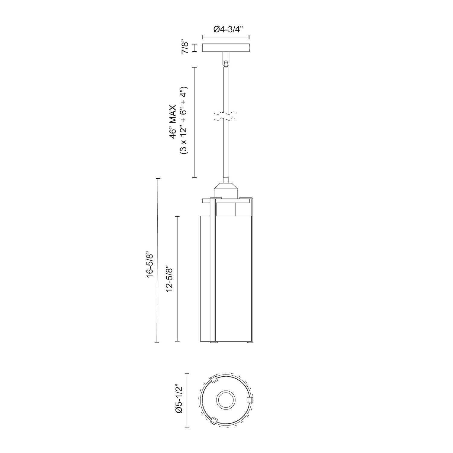 KUZCO LIGHTING INC PD536005AGWC c7779d71-07ec-41e9-84d4-bb69e7425e93