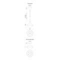 KUZCO LIGHTING INC, NORA PENDANTS, PENDANT LIGHT