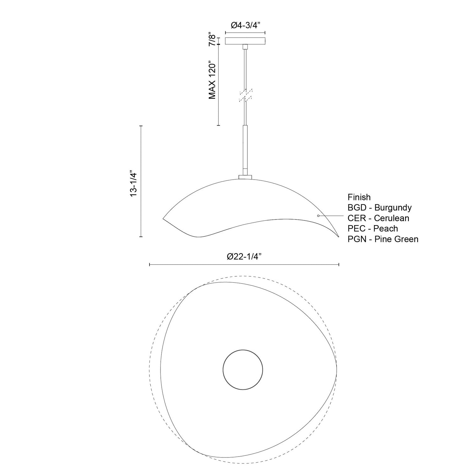 KUZCO LIGHTING INC, KIRBY PENDANTS, PENDANT LIGHT