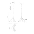 KUZCO LIGHTING INC, MULBERRY PENDANTS, PENDANT LIGHT