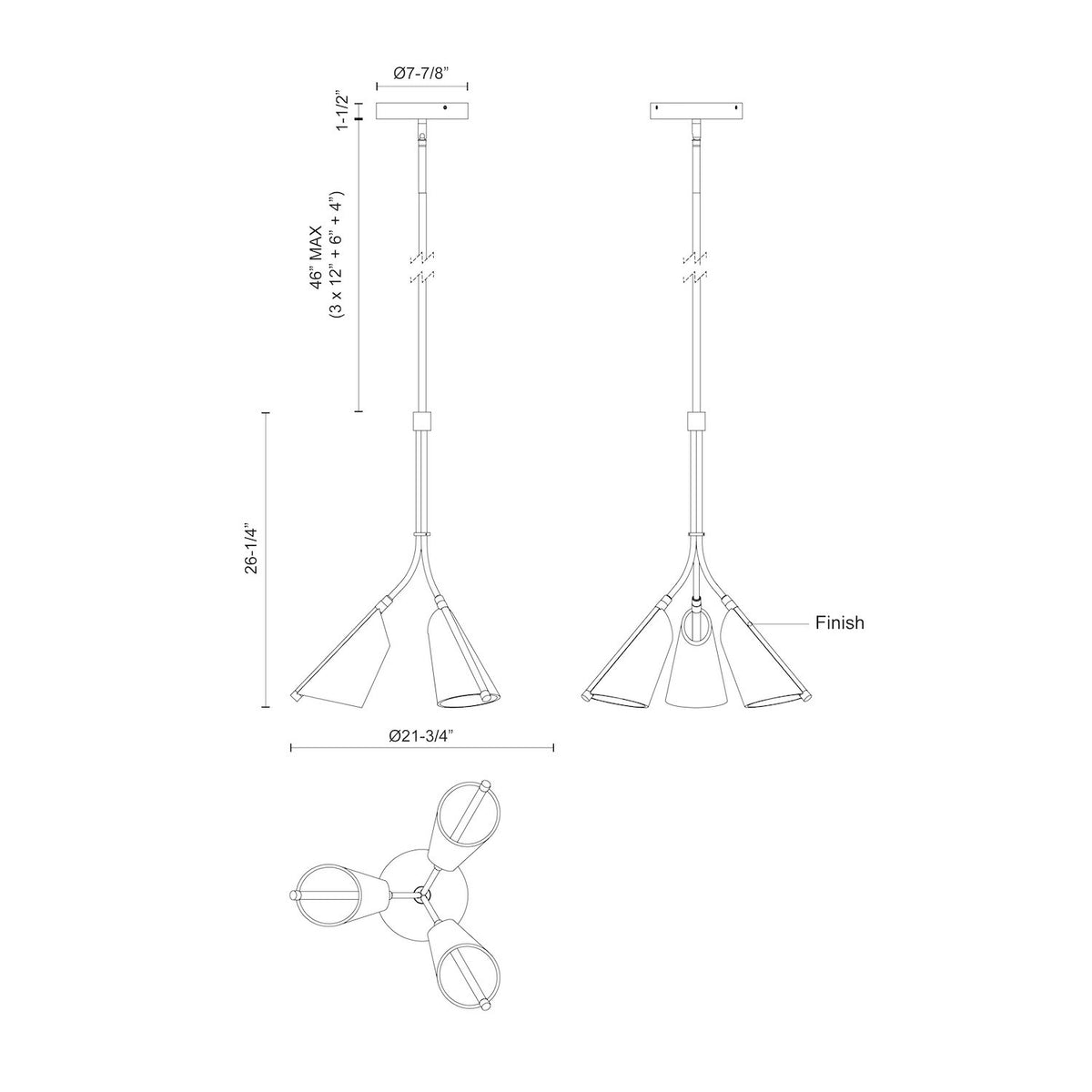 KUZCO LIGHTING INC, MULBERRY PENDANTS, PENDANT LIGHT