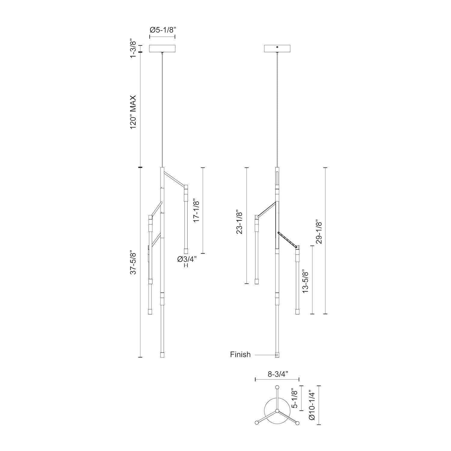 KUZCO LIGHTING INC, MOTIF PENDANTS, PENDANT LIGHT