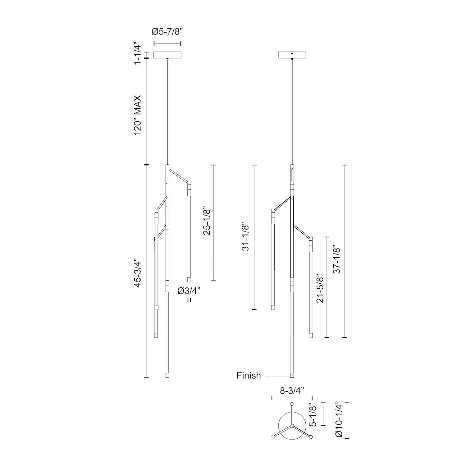 KUZCO LIGHTING INC PD74746-BK d3fcc217-49cb-4288-b63c-7633ccdfd875