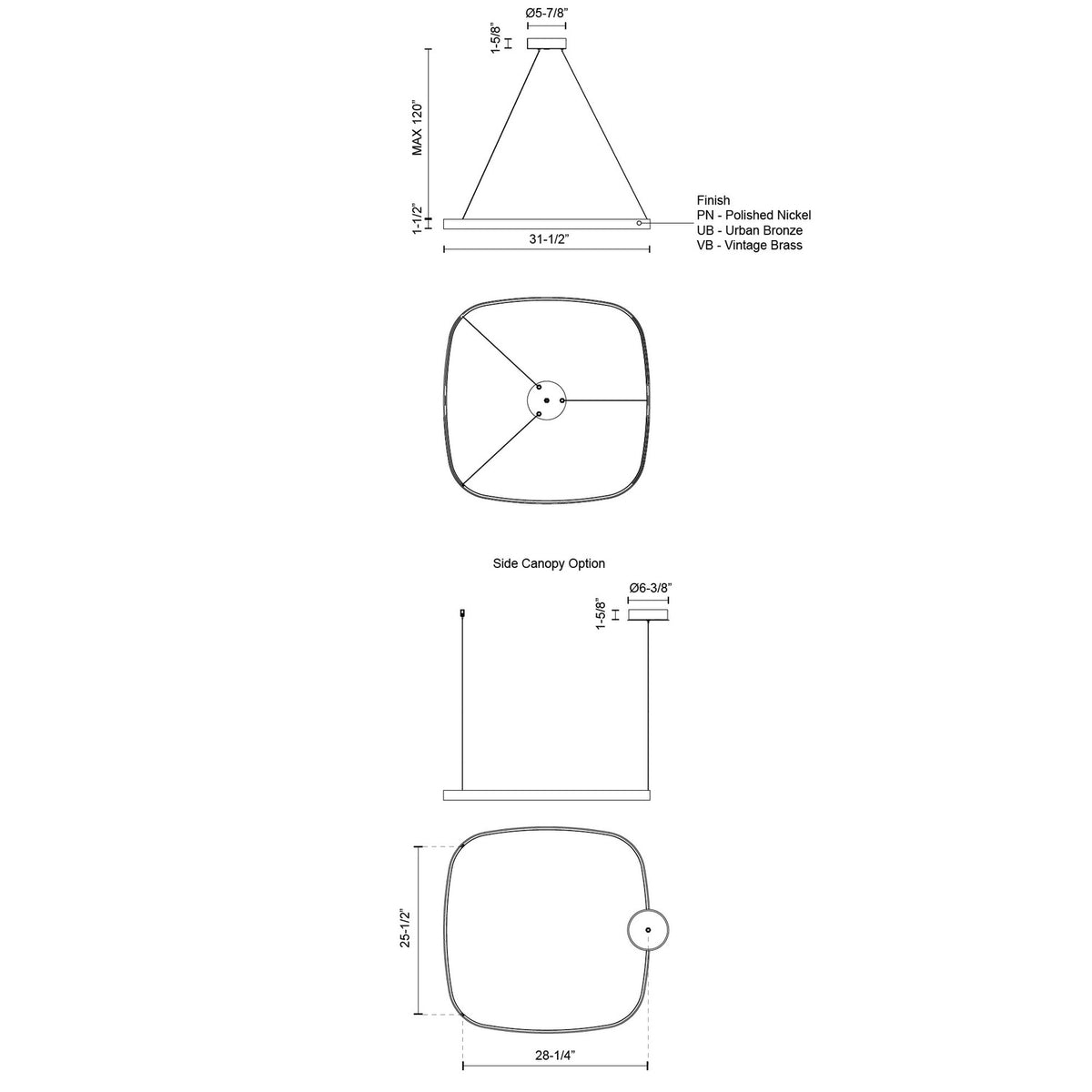 KUZCO LIGHTING INC, YUKON PENDANTS, PENDANT LIGHT