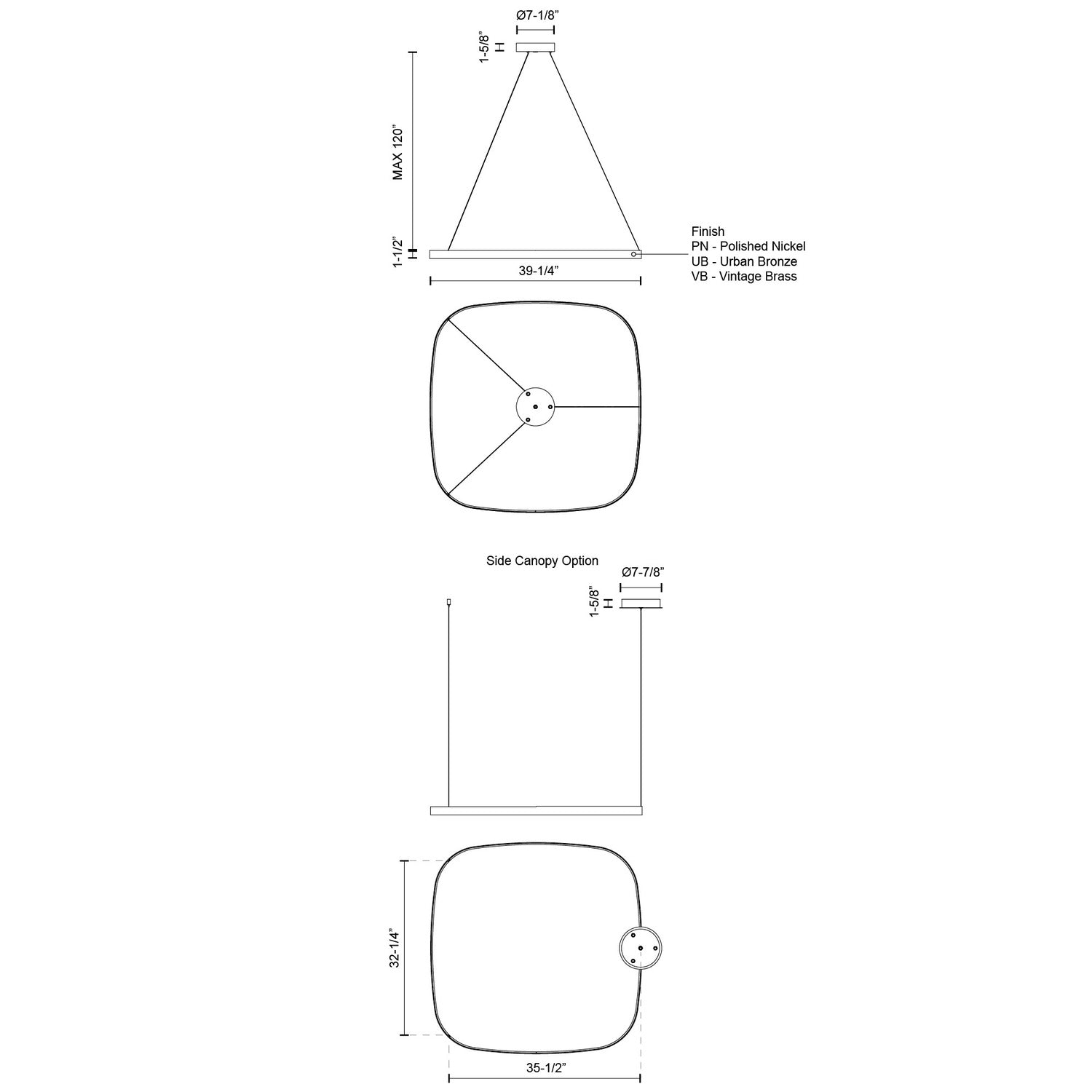 KUZCO LIGHTING INC, YUKON PENDANTS, PENDANT LIGHT