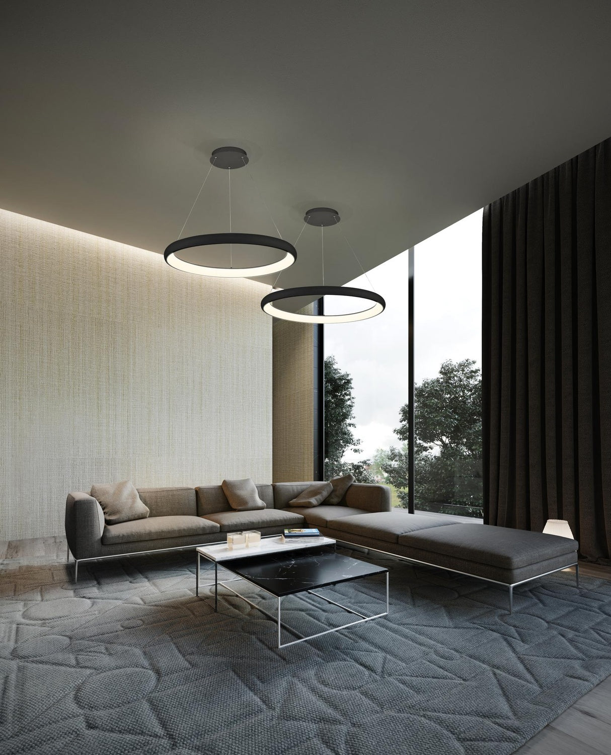 KUZCO LIGHTING INC, CORTANA PENDANTS, PENDANT LIGHT