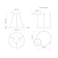 KUZCO LIGHTING INC, CERCHIO PENDANTS, PENDANT LIGHT