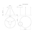 KUZCO LIGHTING INC, CERCHIO PENDANTS, PENDANT LIGHT