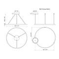 KUZCO LIGHTING INC, CERCHIO PENDANTS, PENDANT LIGHT