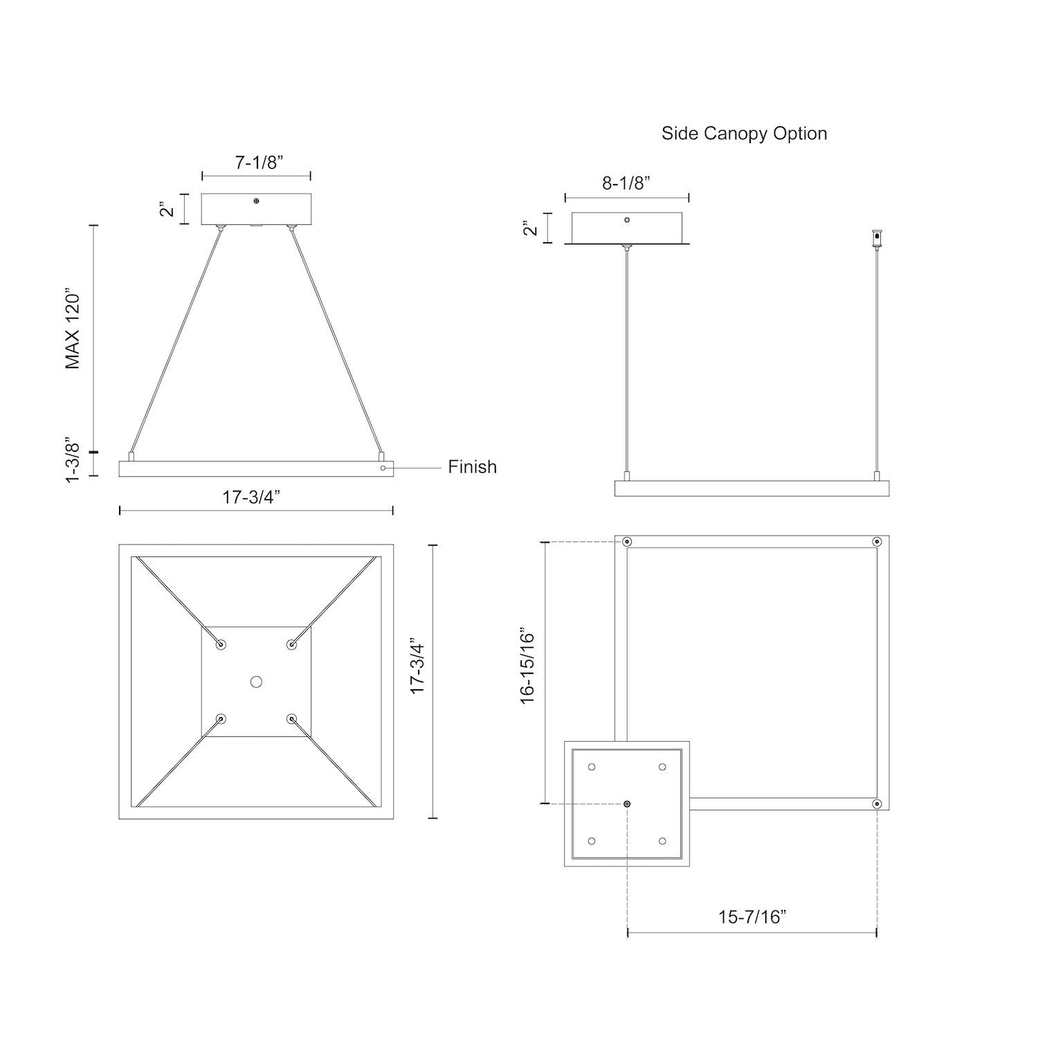 KUZCO LIGHTING INC, PIAZZA PENDANTS, PENDANT LIGHT