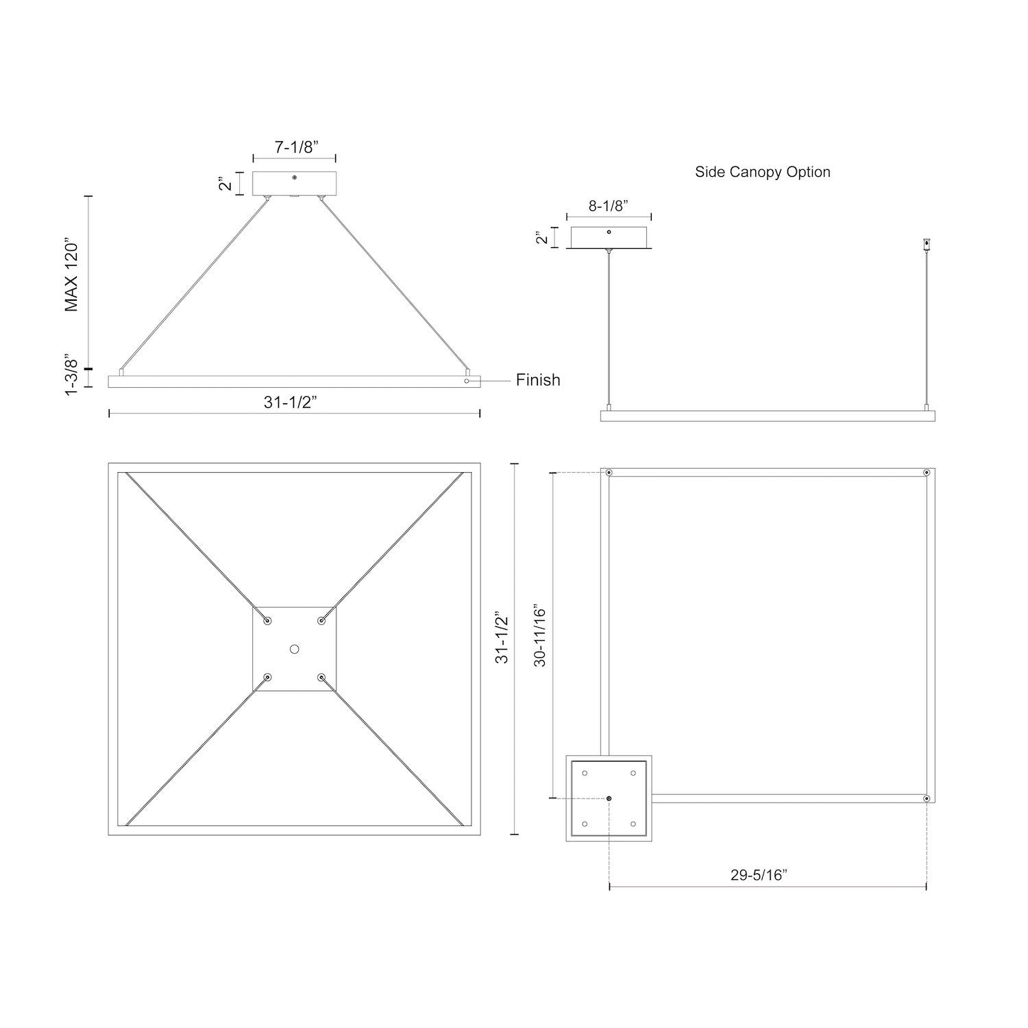 KUZCO LIGHTING INC, PIAZZA PENDANTS, PENDANT LIGHT