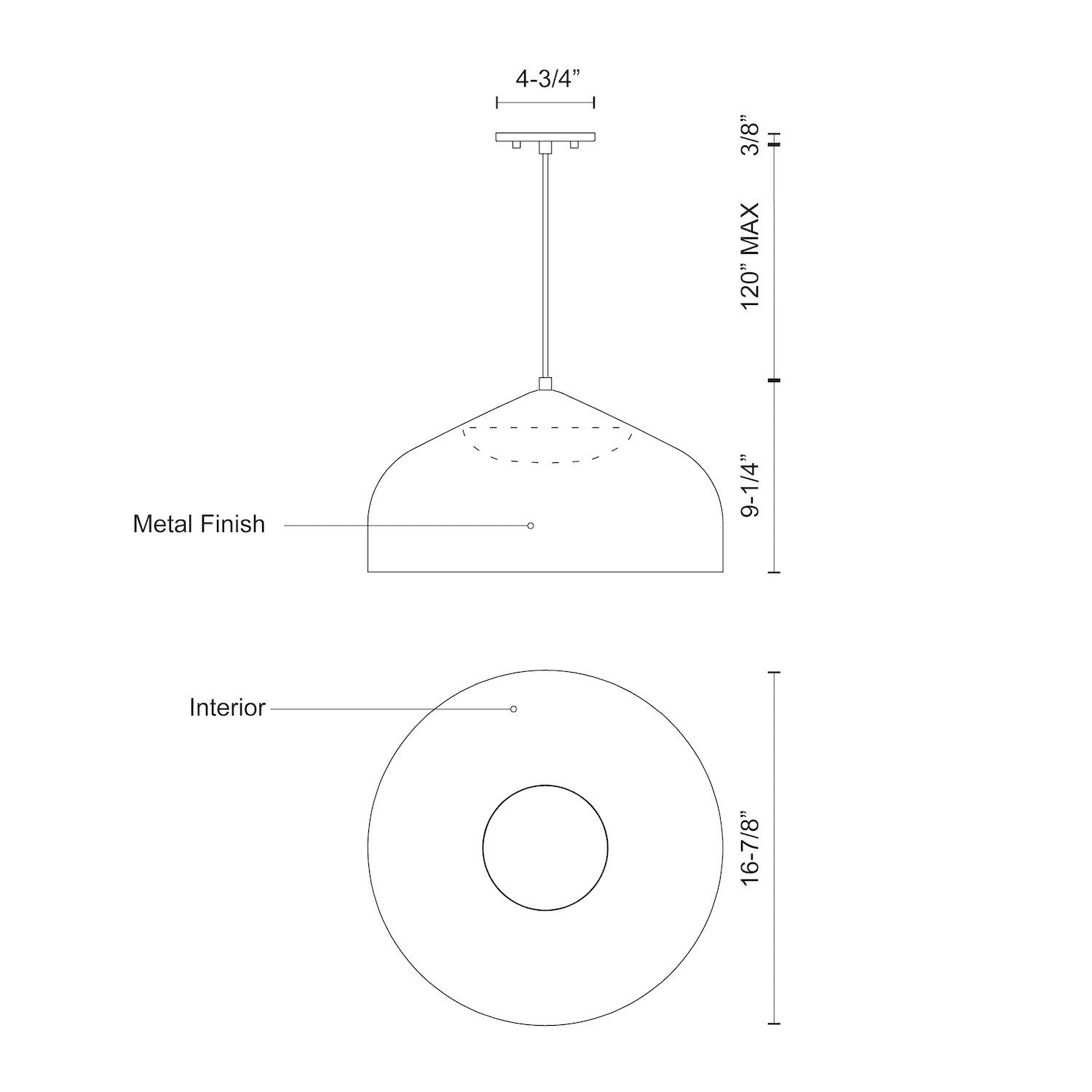 KUZCO LIGHTING INC PD9117-BK-GD 1a858422-a6ac-40f1-97ae-1de3828f0ea4