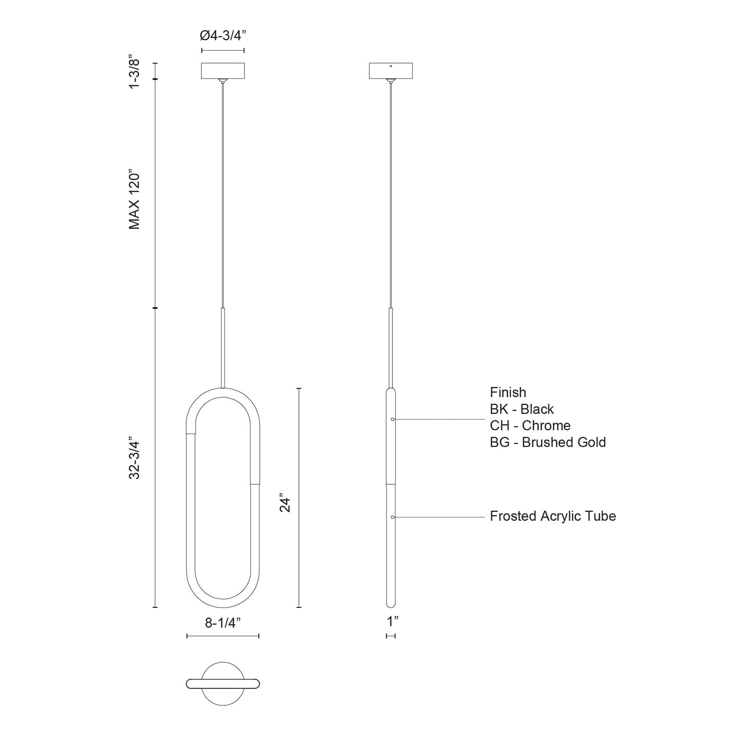 KUZCO LIGHTING INC, HURON PENDANTS, PENDANT LIGHT