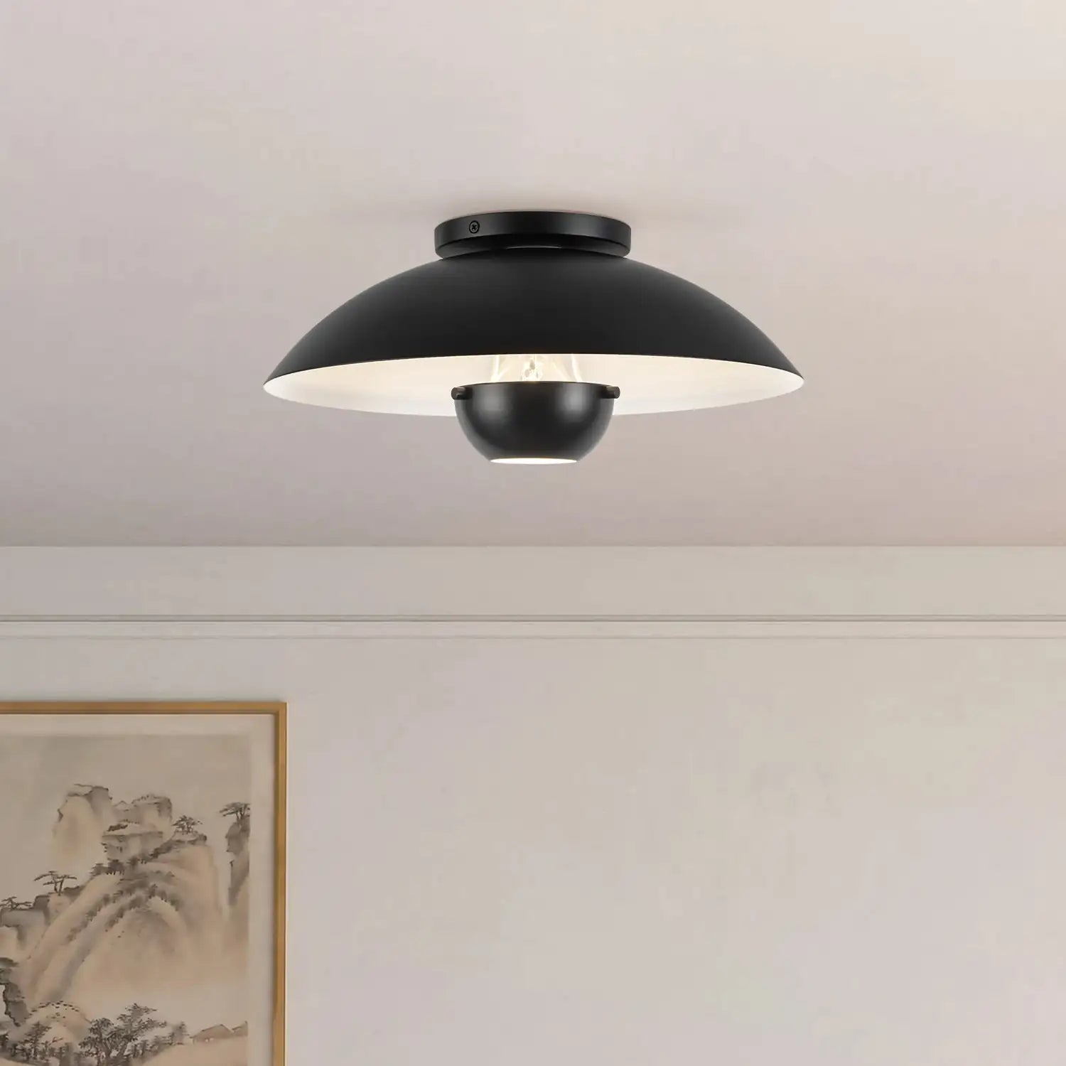 KUZCO LIGHTING INC, UMBRA SEMI-FLUSH MOUNTS, SEMI FLUSH MOUNT LIGHT