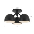 KUZCO LIGHTING INC, FOSSO SEMI-FLUSH MOUNTS, SEMI FLUSH MOUNT LIGHT