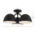 KUZCO LIGHTING INC, FOSSO SEMI-FLUSH MOUNTS, SEMI FLUSH MOUNT LIGHT