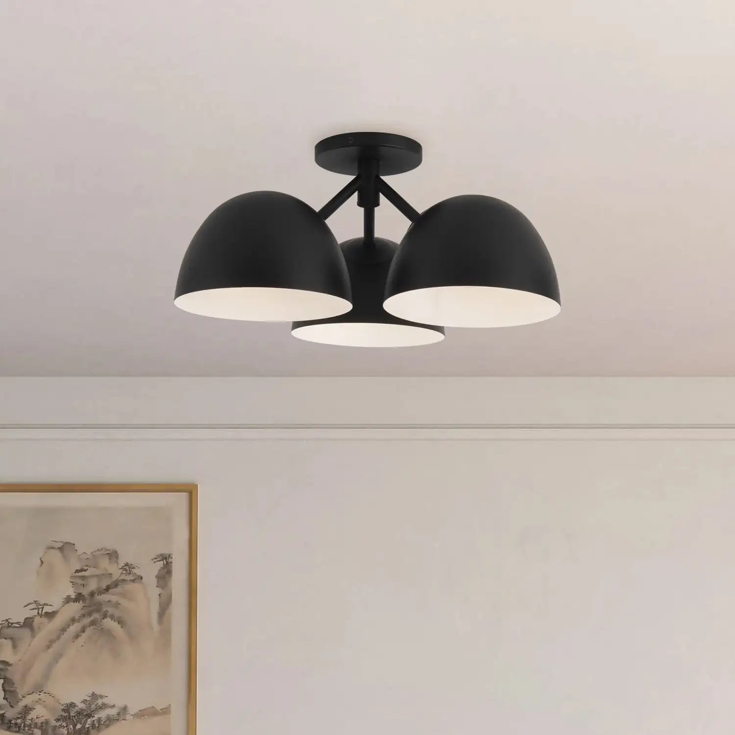 KUZCO LIGHTING INC, FOSSO SEMI-FLUSH MOUNTS, SEMI FLUSH MOUNT LIGHT