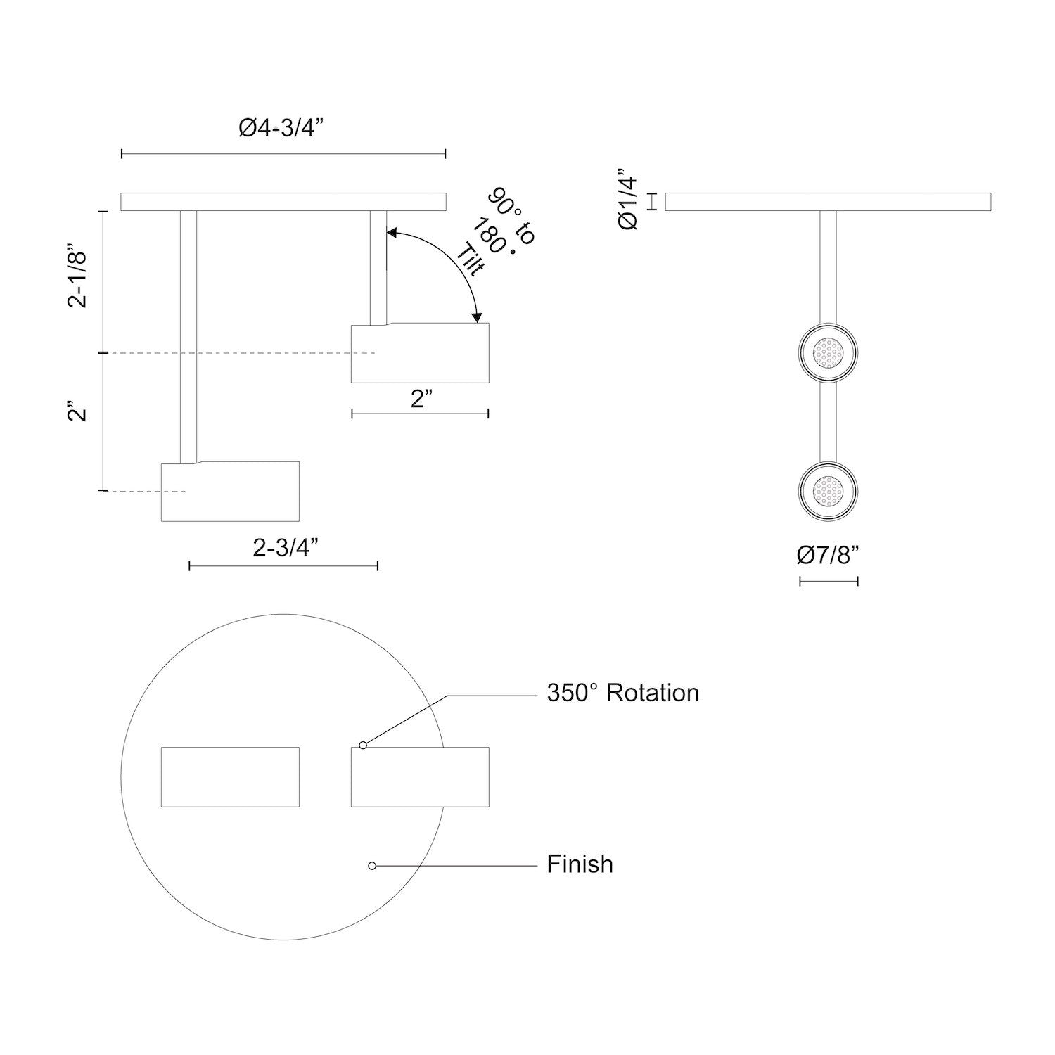 KUZCO LIGHTING INC, DOWNEY SEMI-FLUSH MOUNTS, SEMI FLUSH MOUNT LIGHT