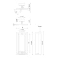 KUZCO LIGHTING INC, MONDRIAN SEMI-FLUSH MOUNTS, SEMI FLUSH MOUNT LIGHT