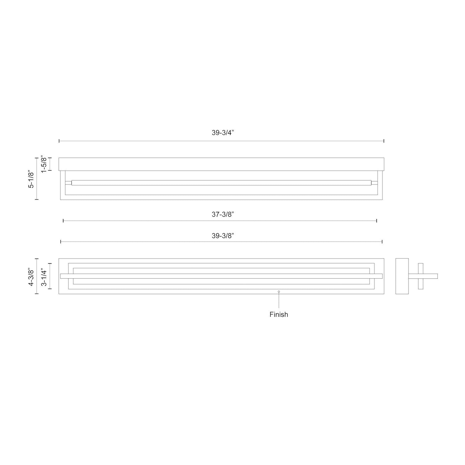 KUZCO LIGHTING INC, MONDRIAN SEMI-FLUSH MOUNTS, SEMI FLUSH MOUNT LIGHT