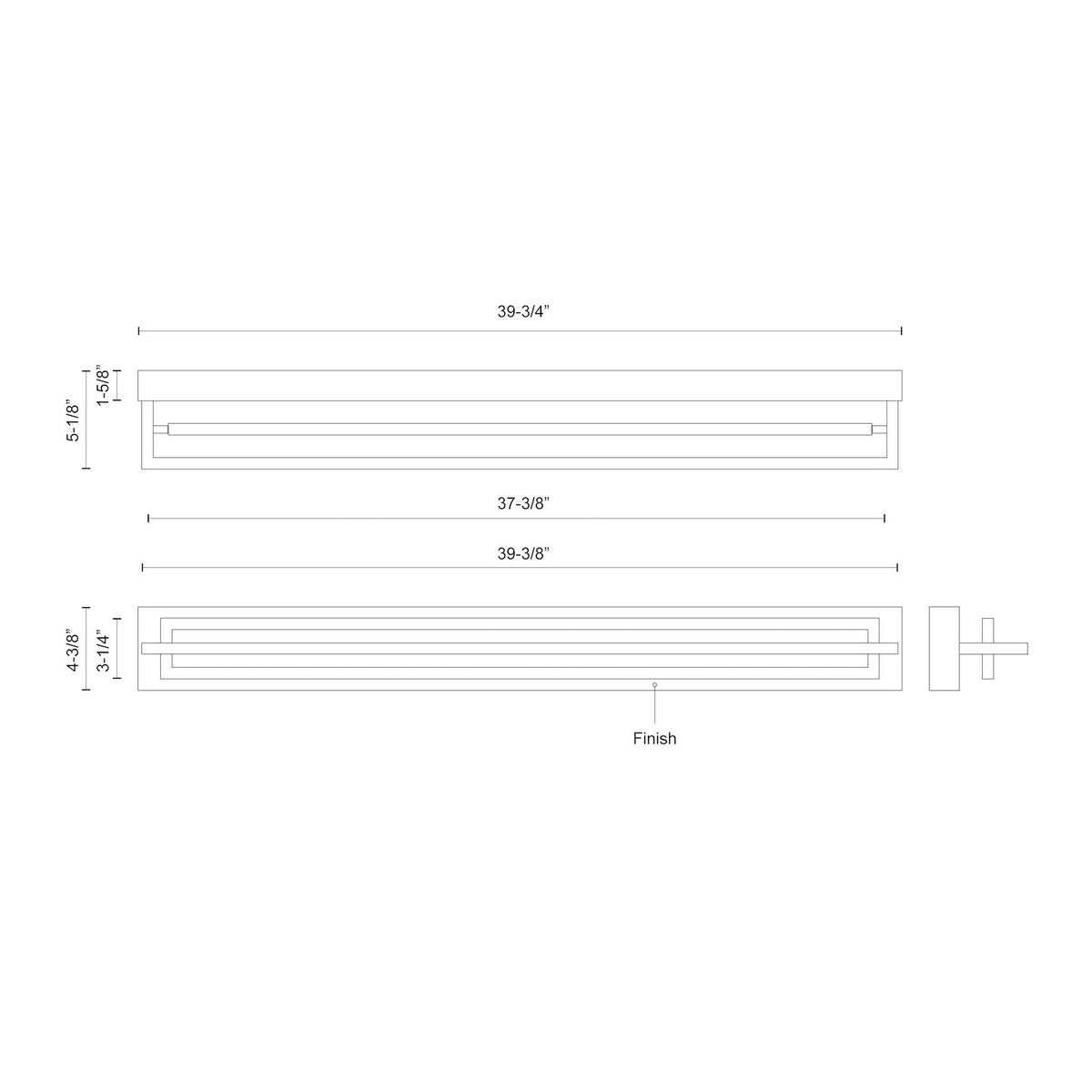 KUZCO LIGHTING INC, MONDRIAN SEMI-FLUSH MOUNTS, SEMI FLUSH MOUNT LIGHT