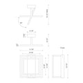KUZCO LIGHTING INC, MONDRIAN SEMI-FLUSH MOUNTS, SEMI FLUSH MOUNT LIGHT