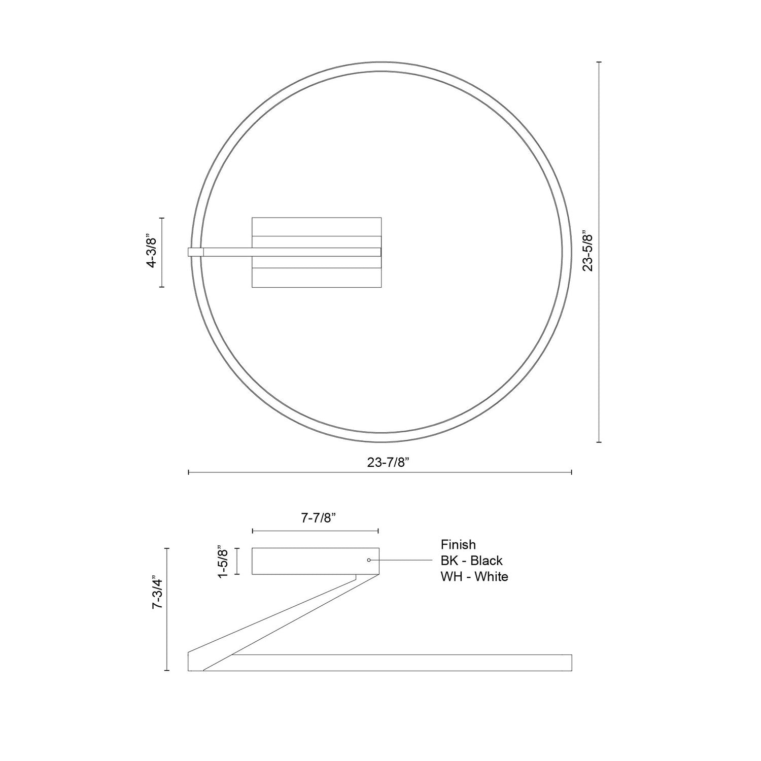 KUZCO LIGHTING INC, RODA SEMI-FLUSH MOUNTS, SEMI FLUSH MOUNT LIGHT