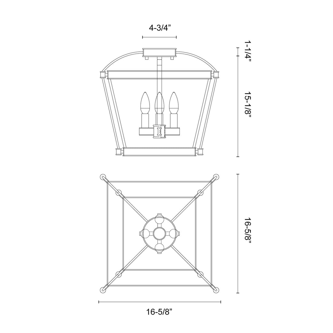 KUZCO LIGHTING INC, MANOR SEMI-FLUSH MOUNTS, SEMI FLUSH MOUNT LIGHT