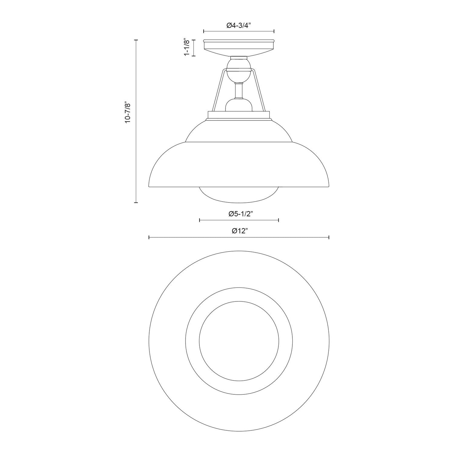 ALORA, PALMETTO SEMI-FLUSH MOUNTS, SEMI FLUSH MOUNT LIGHT