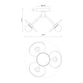 ALORA, DAHLIA SEMI-FLUSH MOUNTS, SEMI FLUSH MOUNT LIGHT